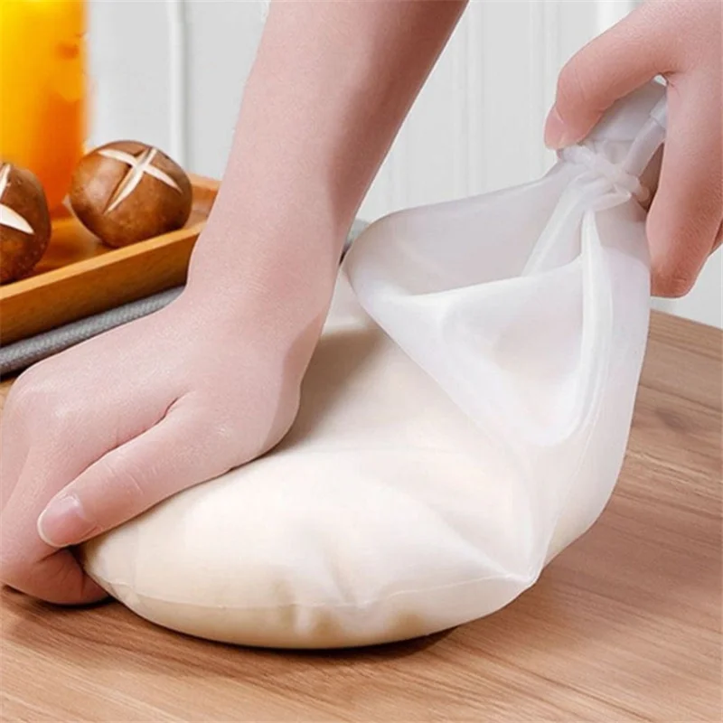 Kneading Dough Bag Food Grade Flour Mixer Cooking Baking Silicone Bags Versatile Dough Mixer Bread Pastry Pizza Kitchen Tools