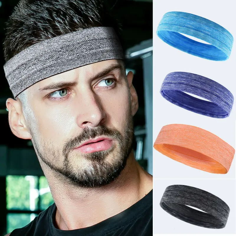 Мужской и женский спортивный абсорбирующий обруч для волос езды на велосипеде