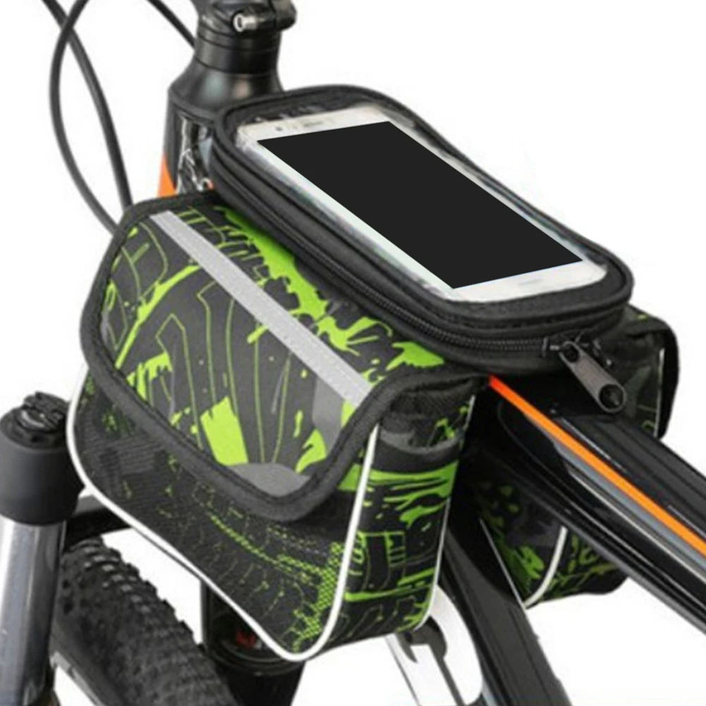

Bike Bag Frame Front Top Tube Cycling Bag Phone Case Touchscreen Bag MTB Pack Mountain Bicycle Accessories