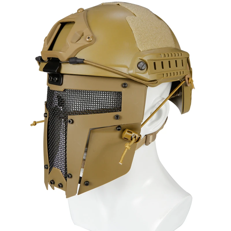 

Airsoft Tactical Protective Half Face Mesh Mask Need Use with Fast Helmet for Hunting Paintball CS Game BB Gun Shooting