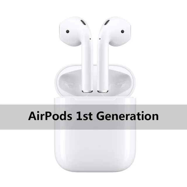 Airpods 1st Оригинальные беспроводные наушники Apple AirPods 1st Bluetooth, музыкальные наушники с громкой связью для iPhone 7 8 X XR Max XS iPad Mac Apple Watch - Цвет: Airpods 1st