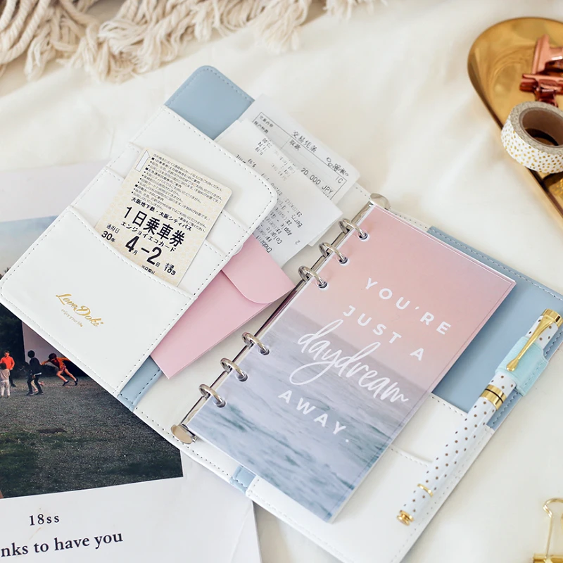 Lovedoki Океанский кожаный чехол 2020 записные книжки модный А6 планер персональный