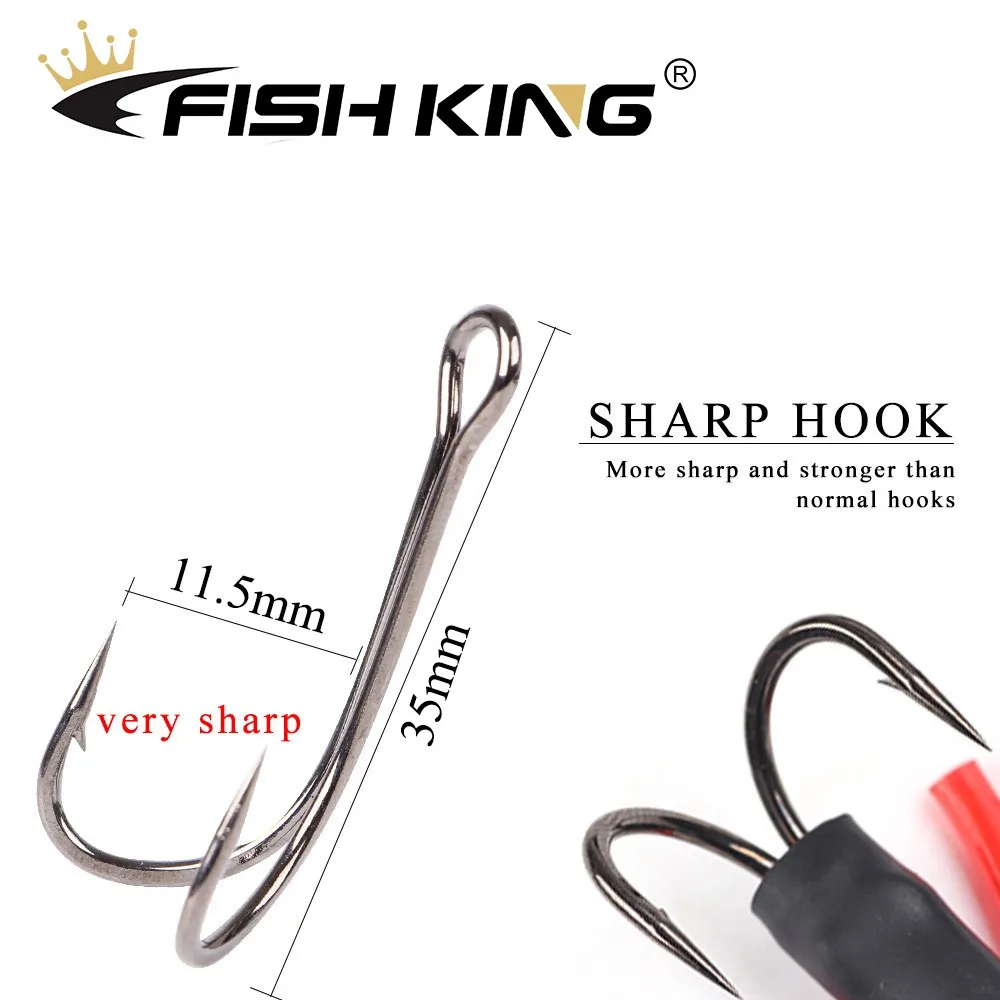 Рыболовная приманка FISH KING 90 мм/10 г жесткая окунь 1 шт. | Спорт и развлечения