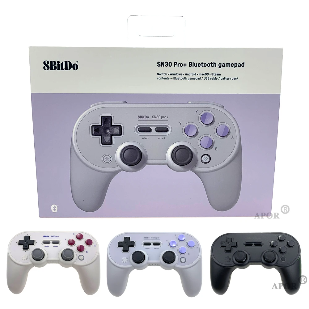 

8BitDo SN30 PRO+ Wireless Bluetooth Gamepad USB Game Controller Joystick for Windows Android macOS For Nintend Switch