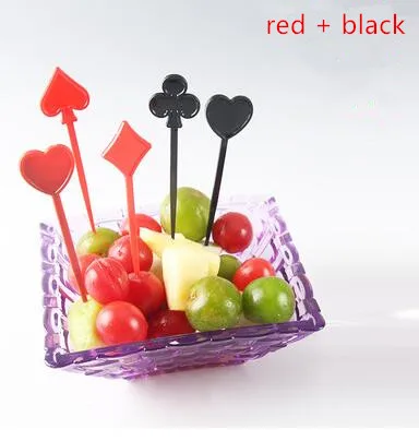200 шт., в форме бабочки одноразовые пластиковые фруктовая зубочистка плоды вилкой Набор десертный салат палочки для дня рождения Свадебная вечеринка поставки - Цвет: G