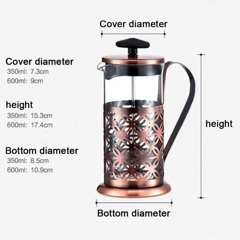 Кухонные принадлежности 350 мл кофеварка для эспрессо Moka Pot нержавеющая сталь