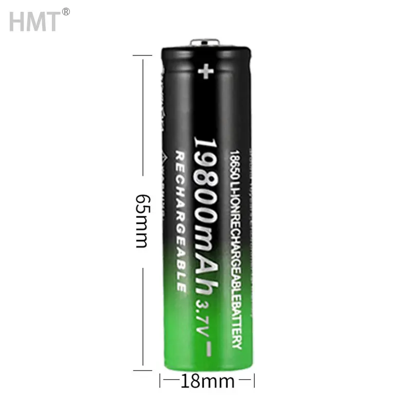 

2021 New 18650 Li-Ion battery 19800mah rechargeable battery 3.7V for LED flashlight flashlight or electronic devices batteria