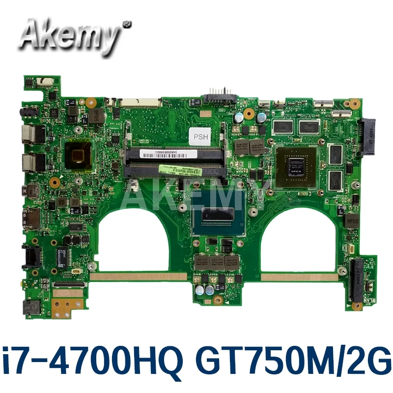 

N550JV motherboard i7-4700HQ GT750M/2G N550JV REV:2.0 mainboard For Asus Q550JV N550J N550JV N550JK Laptop motherboard Tested