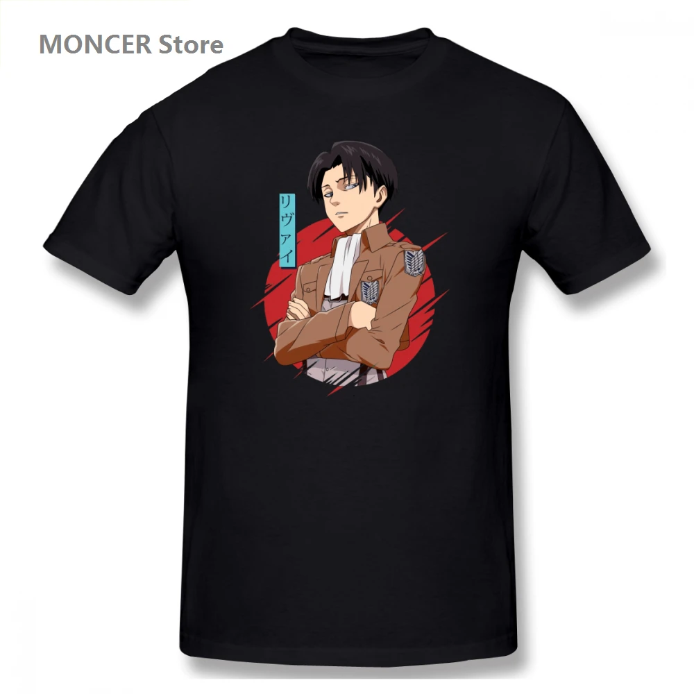 

ATTACKs ON TITAN Anime Captain Levi Attac Men's Basic Short Sleeve T-Shirt Funny R170 T-shirts