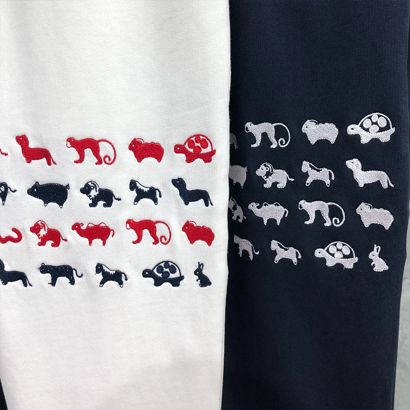 Мужские спортивные брюки с вышивкой TB THOM модные брендовые Классические