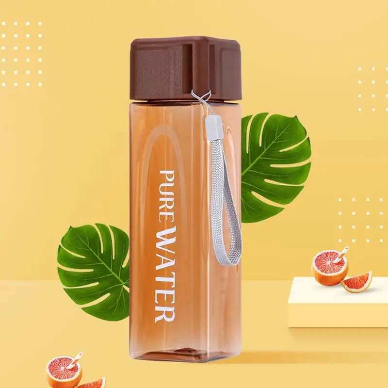 

Transparent Reusable Water Jug Bottles Portable Milk Capacity Shaker Bottle Water Large Plastic Matte Outdoor Sports B6M9