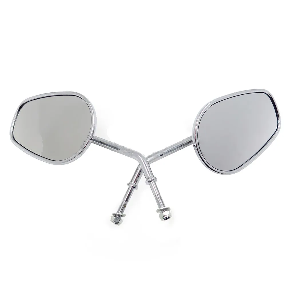 Мотоциклетные хромированные овальные зеркала заднего вида для Harley Dyne Electra Glide Fatboy