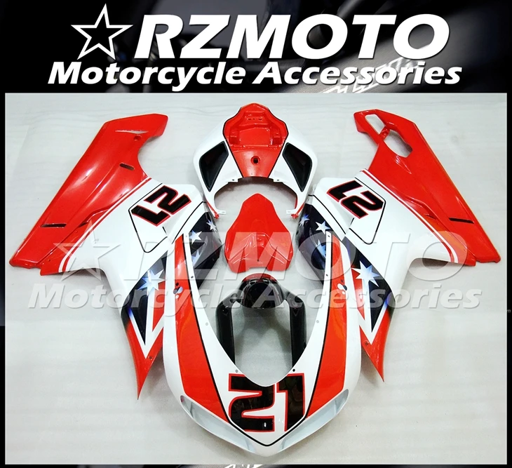 

New ABS Whole Fairings kit Fit for Ducati 848 evo 1098 1198 2007 2008 2009 2010 2011 07 08 09 10 11 Bodywork set Number 21