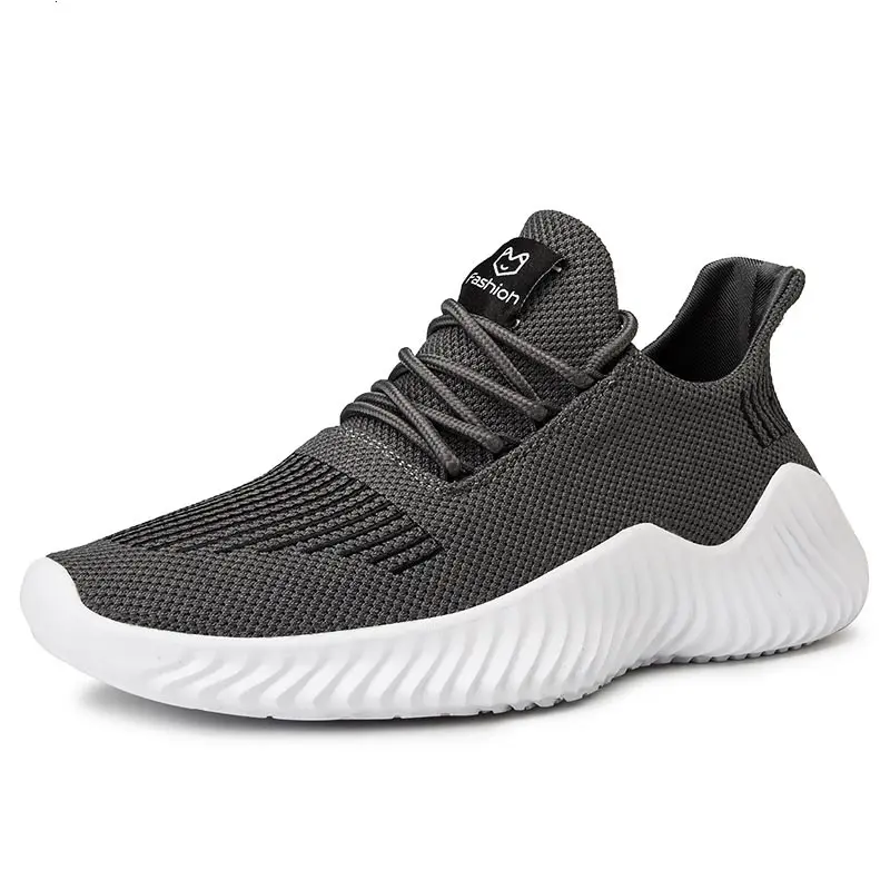 

Plus Size Breathable Mesh Sports Shoes for Men Sneakers for Men 2021g Sport Shoes Man Running Shoes Man Running Gray GME-1981