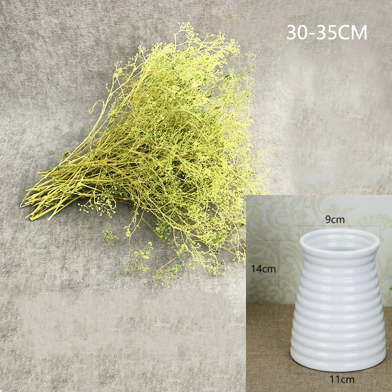 Искусственный цветок гипфиила с вазой светильник светящийся babysvish Букет DIY