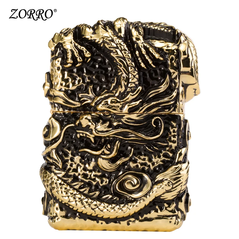 Zorro керосиновая Зажигалка Windbreak Armor Divine Dragon индивидуальная нестандартная зажигалка подарок на день рождения для мужчин, чтобы отправить мальчиков