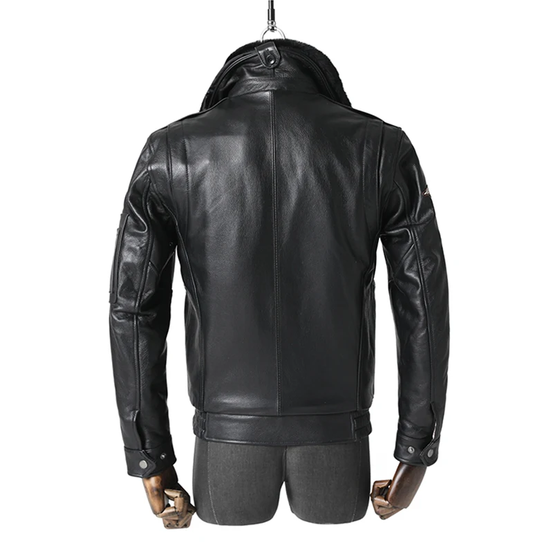 Мужская куртка из воловьей кожи верхний слой ВВС А2 большой размер для зимы улицы