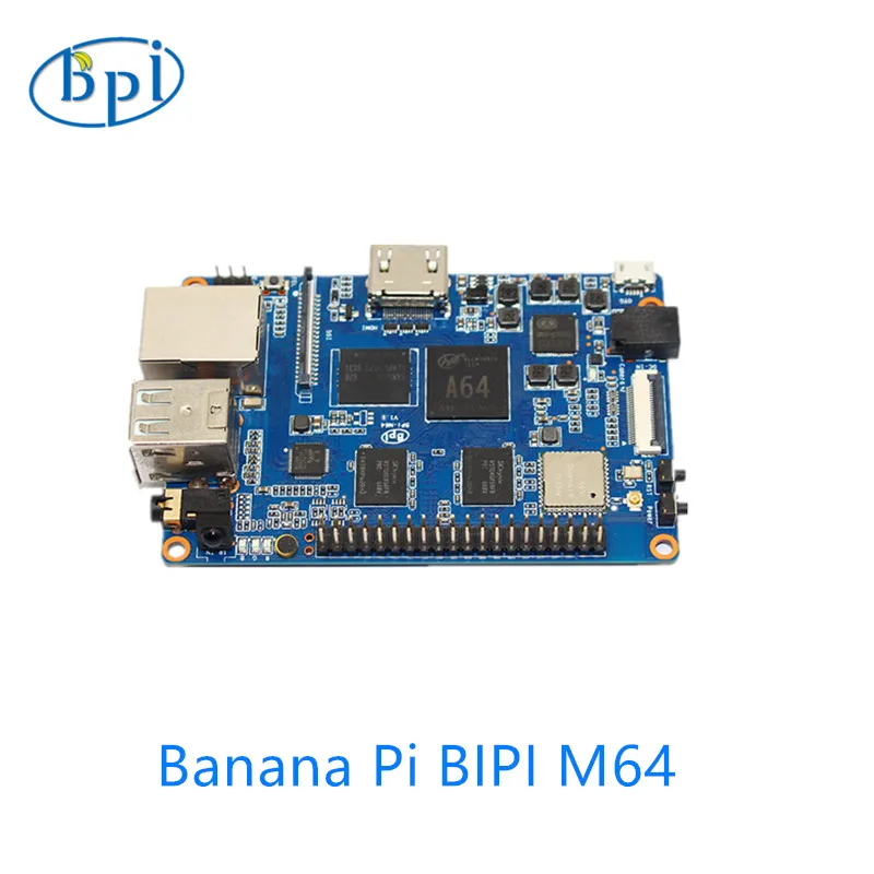 BPI M64 банан Pi Allwinner A64 плата 64 бит четырехъядерный мини-компьютер с одной платой -