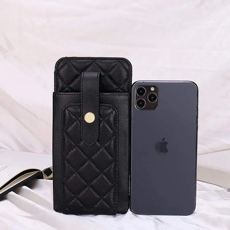 womens diagonal cross leather sheepskin bags 2022 new small mobile phone bag fashion genuine leather brand rhombus shoulder bag free global shipping