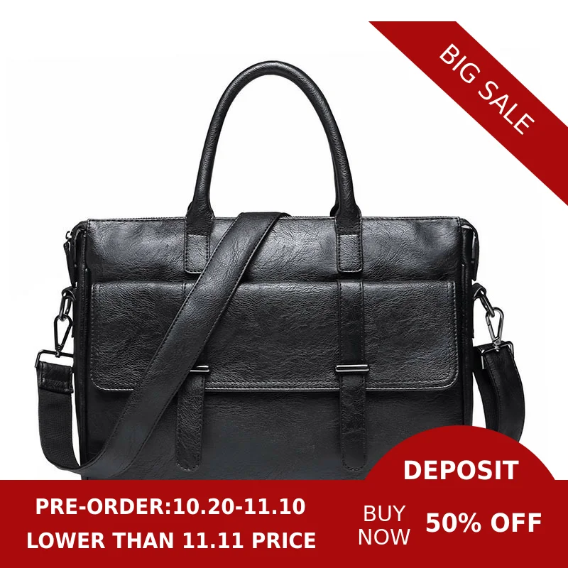 Известный бренд мужской деловой портфель для путешествий роскошная кожаная