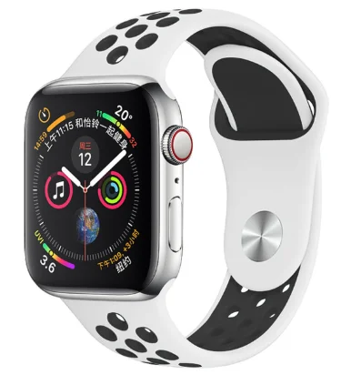 31 Band for Apple Watch 5 4 3 2 1 42MM 38MM soft Breathable strap Silicone Sports bands for Nike+ Iwatch series 5 4 3 40mm 44mm - Цвет ремешка: 31
