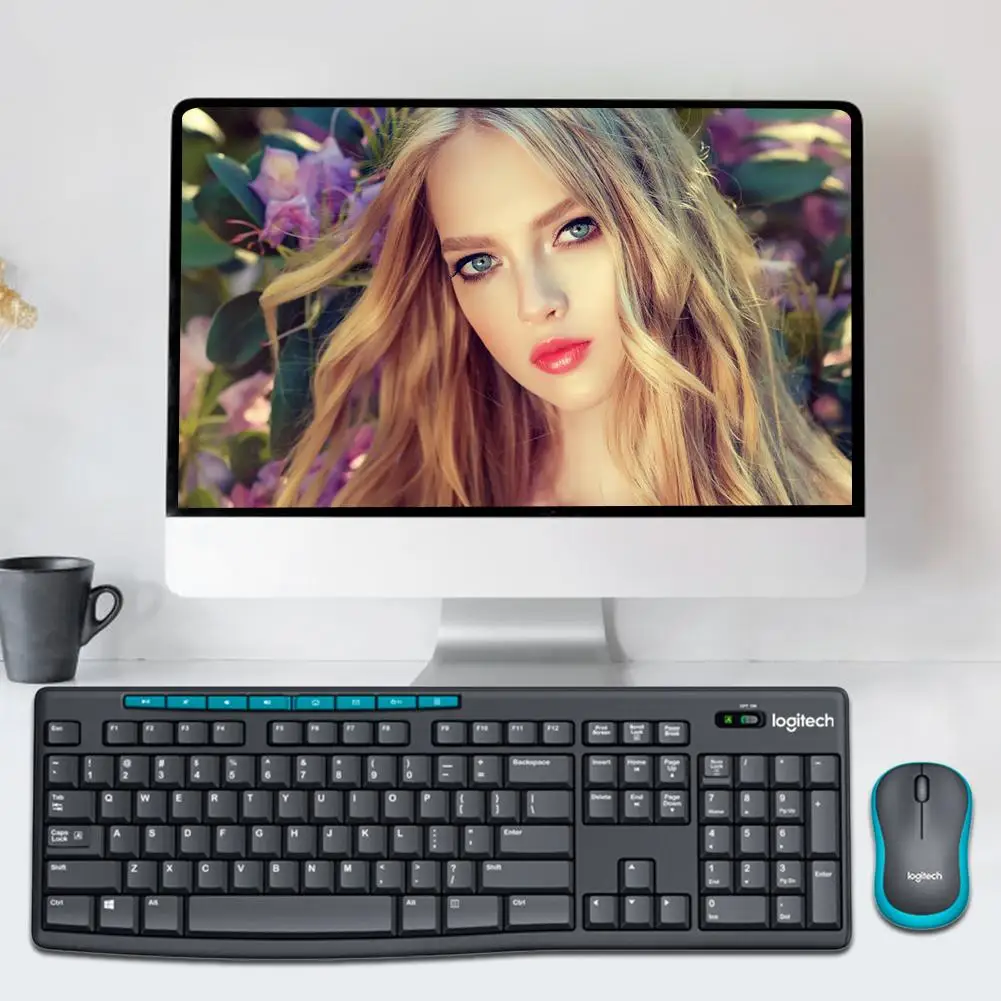 Logitech MK275 USB Беспроводная Клавиатура 1000 DPI оптическая эргономичная мышь комбо
