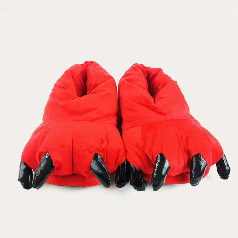 claw 28 см; серия аниме; Плюшевые тапочки; Bulbasaur Charmander; зимняя теплая Домашняя обувь для взрослых - Цвет: claw