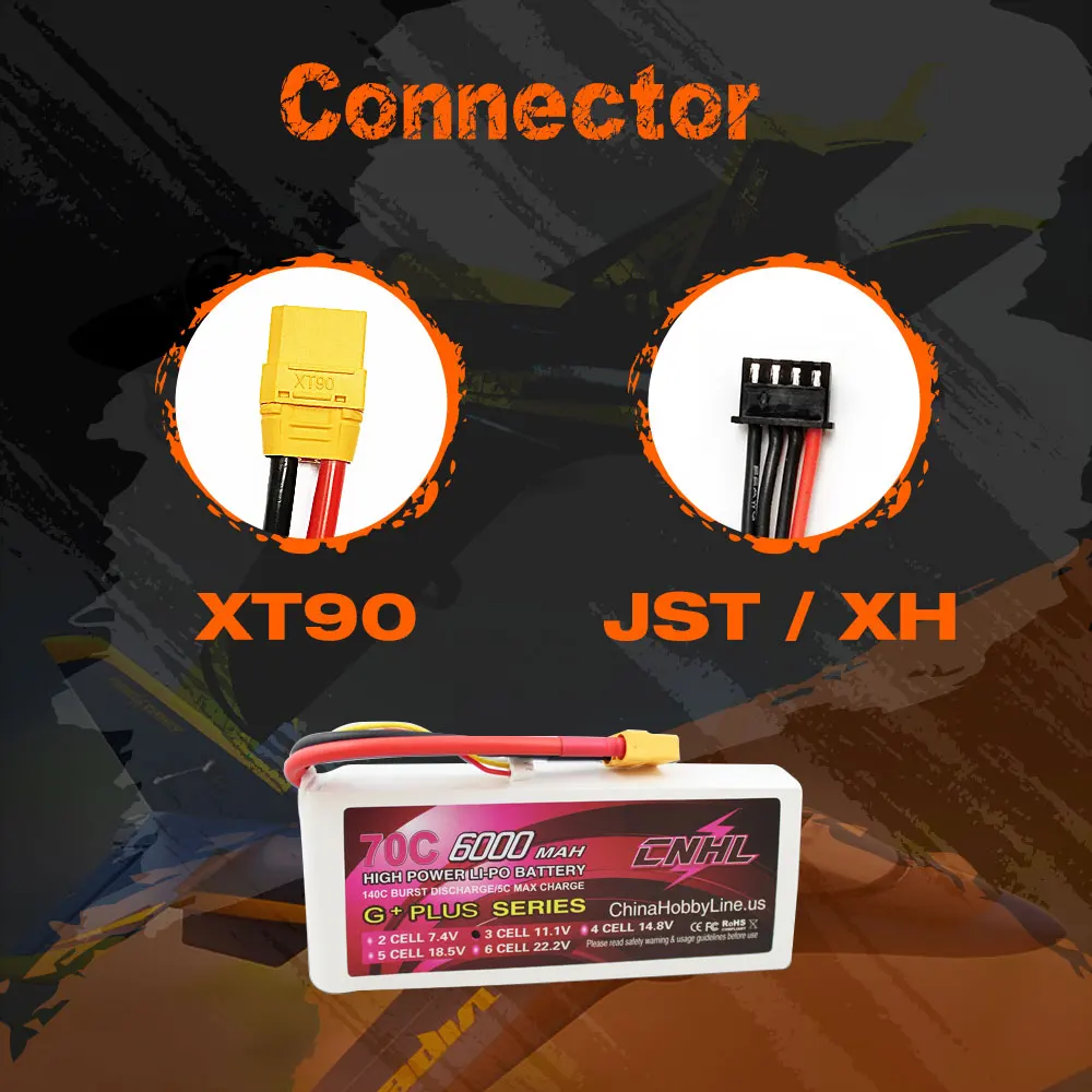 Аккумулятор CNHL G + PLUS 6000 мАч 11 1 В 3S 70C Lipo для самолета вертолета Jet Edf Speedrun с разъемом