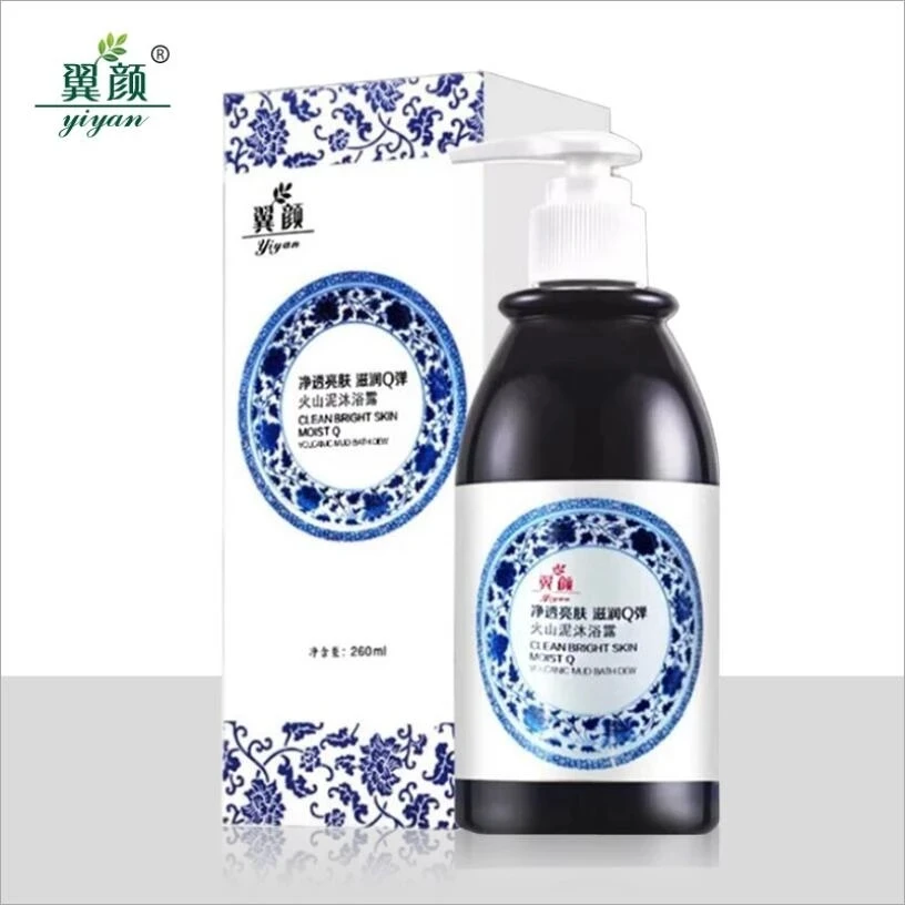 

Cleaning Shower Gel Volcanic Mud Whitening Full Body Wash Fast Deep Clean Skin Moisturizing Body Care Lasting Fragrant 260ML P