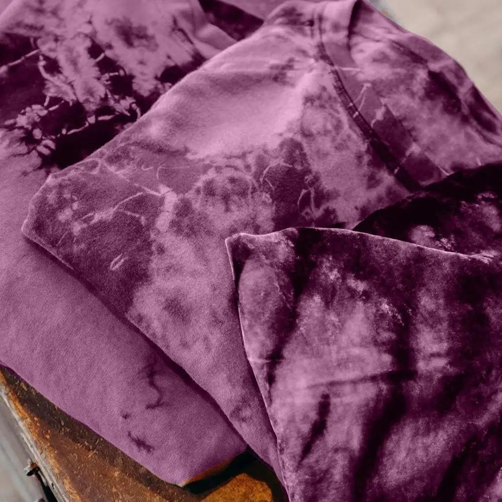 

Printing and dyeing pajamas suit for home round neck and long sleeves