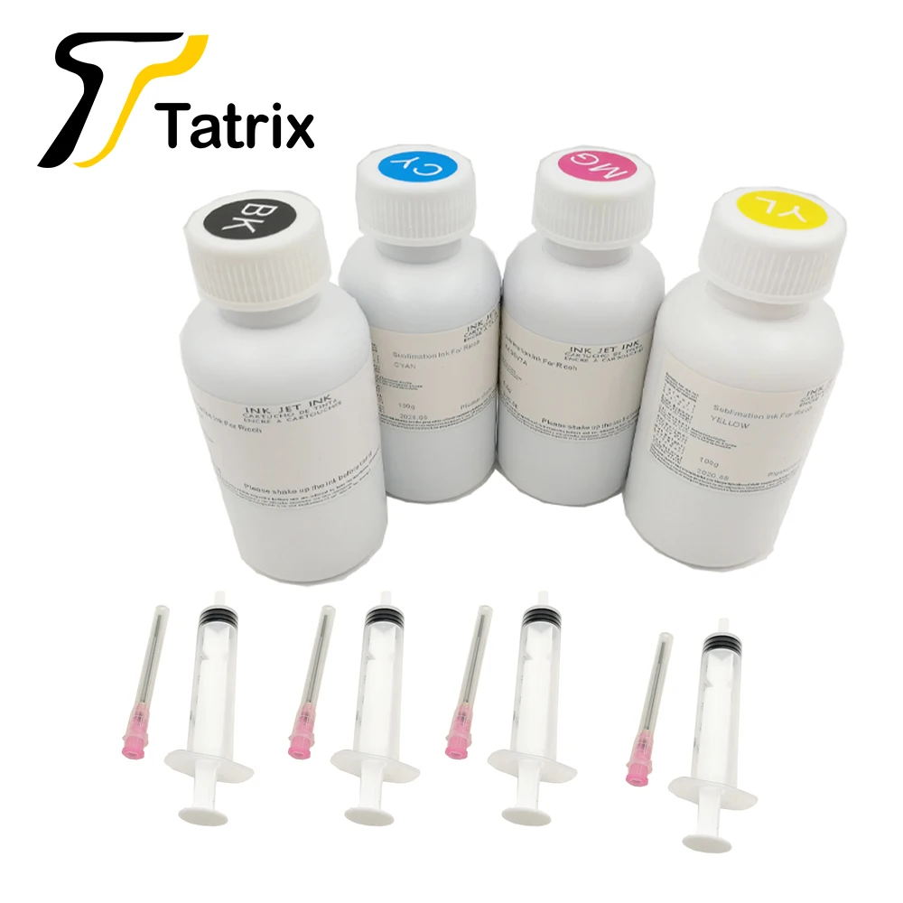 Сублимационные чернила Tatrix 4 цветов для Ricoh GC21/31/41/SG500 1000 теплопередающие