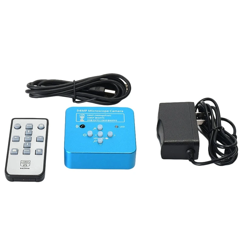 34Mp 2K 1080P 60Fps Hdmi Usb Industrial Electronic Digital Video Soldering Microscope Camera Magnifier For Phone Pcbtht Reparing |