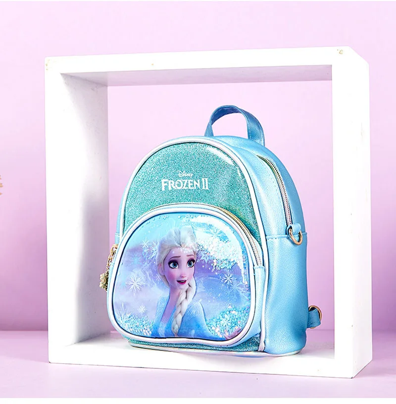 

Disney Backpack Frozen Elsa Cartoon Handbag Snow Queen Mini Bags For Girl Kid School Bag Christmas Gift Pink Children's Backpack