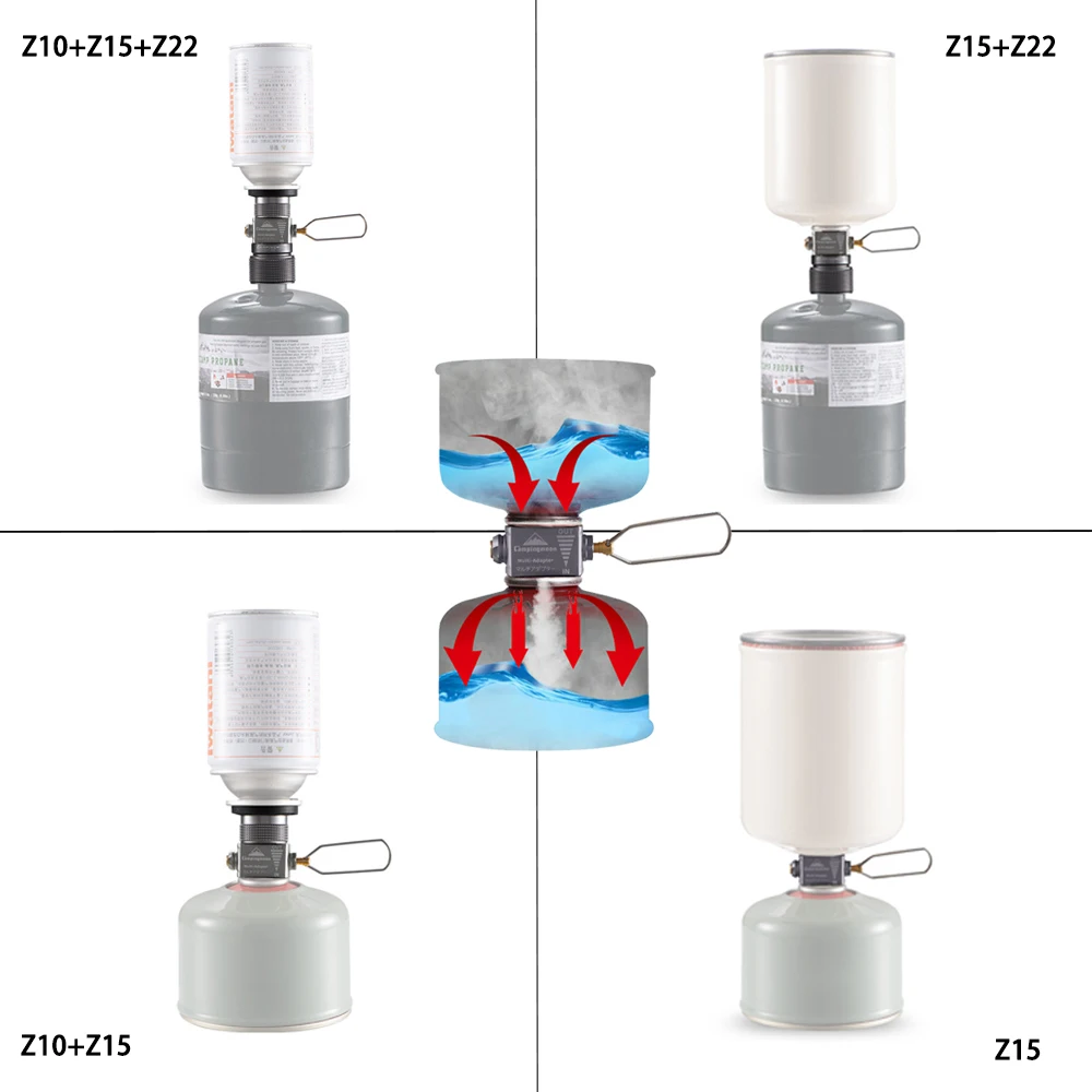 

Gas Stove Adapter Gas Saver Plus with Butane Adapter Outdoor Stoves Accessories Camping Stove Refill Adapter Cookware Equipment