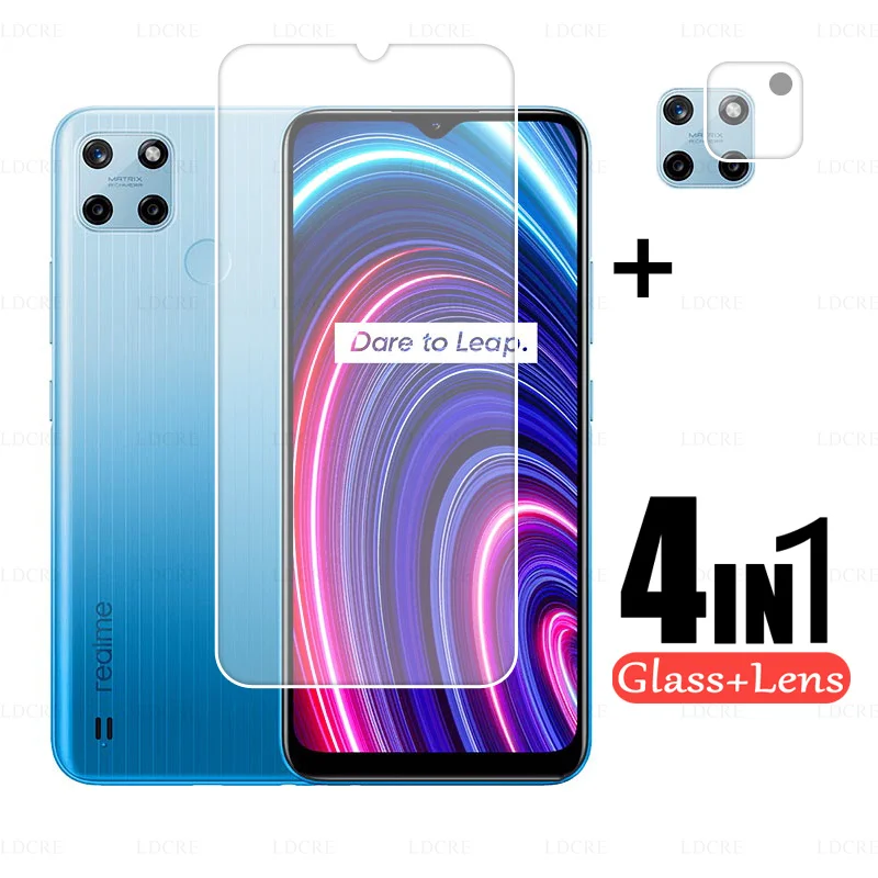 

2 шт., прозрачное закаленное стекло для камеры Realme C25Y