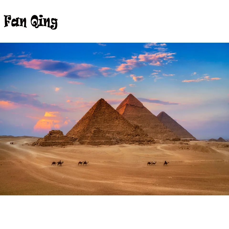 Алмазная 5D картина сделай сам Пирамида и верблюд полноразмерная/круглая мозаика