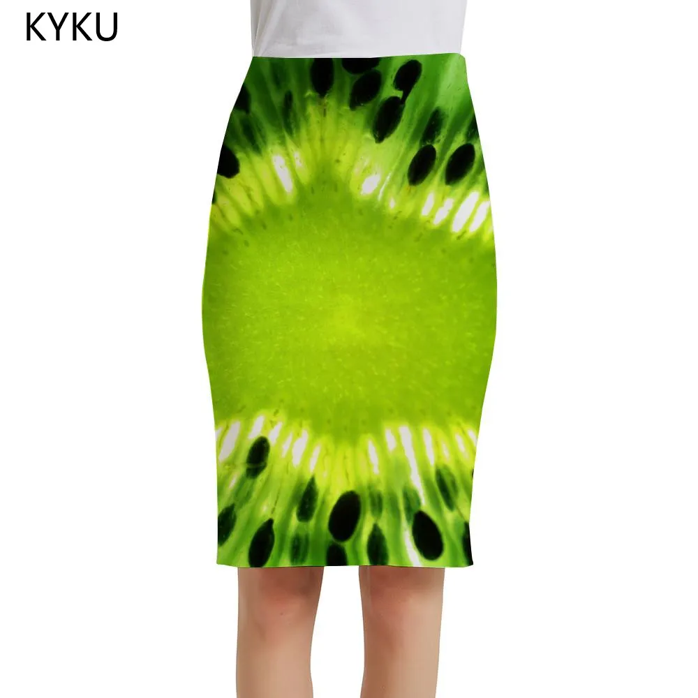 Green Elegant Dizziness 3d Skirt Ladies Skirts Womens Vintag