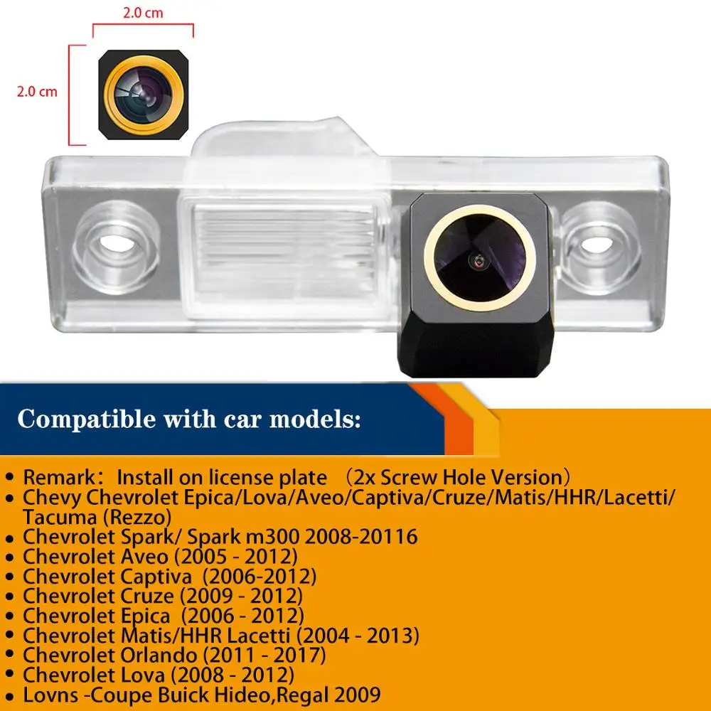 HD Золотая Автомобильная камера заднего вида для Chevy Chevrolet Epica Lova Aveo Captiva Cruze Matis HHR