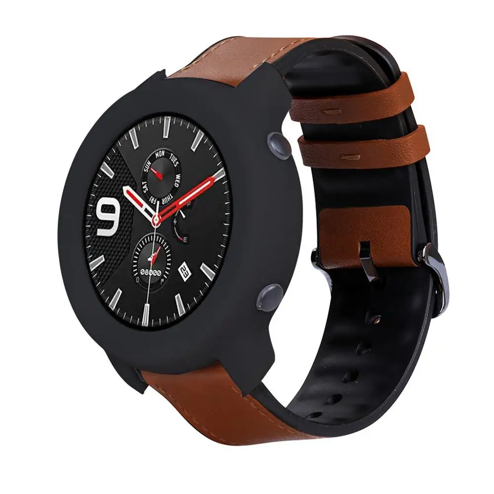 Для Huami AMAZFIT GTR 47 мм мягкий полный чехол оболочка силиконовая рамка защитные Смарт часы носимые Аксессуары#810
