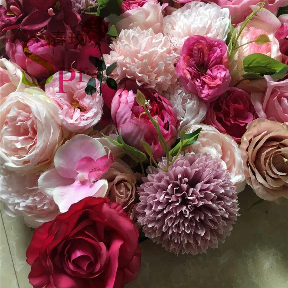 Недорогой фон для свадебного торжества кремовый белый искусственный цветок