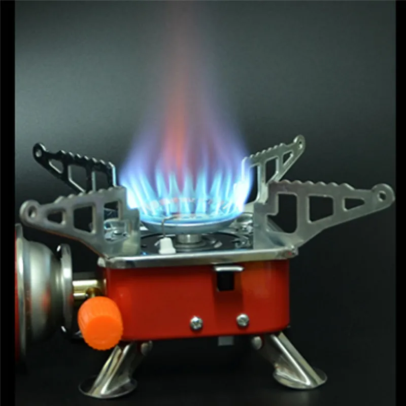 Кемпинговая газовая плита рюкзак с удобным пьезоподжигом прочный портативный горелка необходимый для пикника на открытом воздухе.