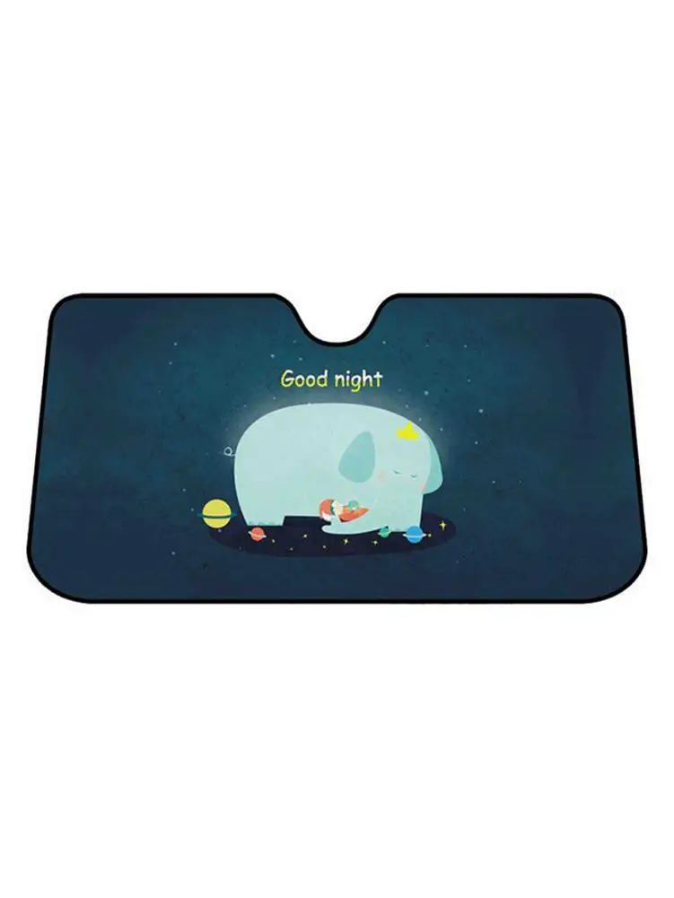 Автомобильный солнцезащитный козырек на лобовое стекло универсальный 5-слойный