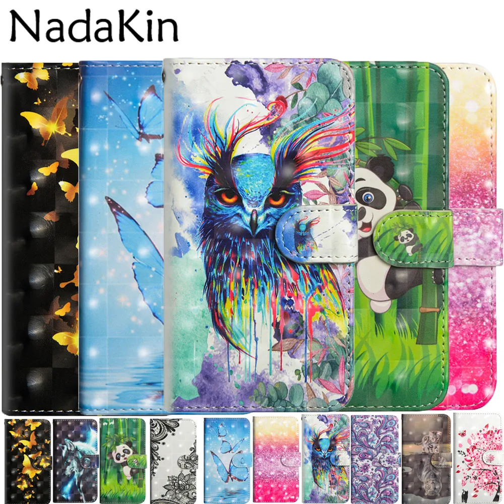 Чехол книжка с 3D рисунком для iPhone 11 Pro X XS MAX XR 7 8 6 6S Plus 5 5S стильный кожаный чехол