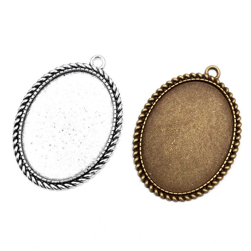5 шт. круглые заготовки для ожерелья и ювелирных изделий 40 х30 мм|Шармы| |