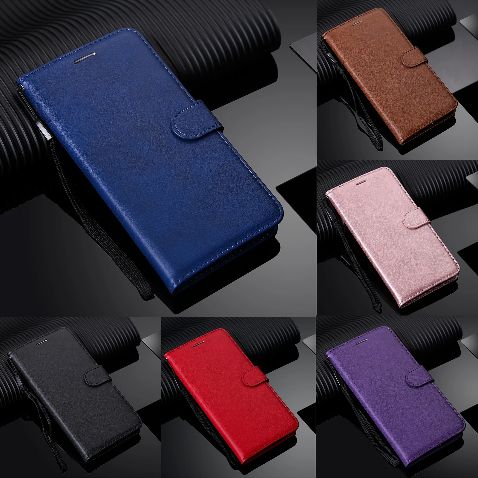 Кожаный чехол-бумажник с откидной крышкой для Samsung Galaxy Note 10 Plus 5G 9 8 4 3 S10 7 6 Edge A80 90 M10