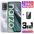 3-в-1 Передняя Гидрогелевая пленка bakc для realme narzo 30 5g, Защита экрана для oppo realme narzo30 realmy, защитная пленка для объектива камеры