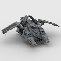moc building blocks star movie imperial high tech dropship transport military weapon model toys gift