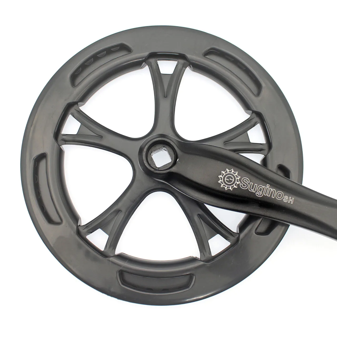 Велосипедная шатунная система 52T Road Bike Crank Set Single Speed 170mm с пустотелой зубчатой пластиной и звездочкой - аксессуары для велосипеда.