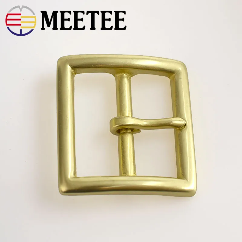 Пряжка для ремня Meetee из чистой латуни с язычком 38/40 мм ковбойский ремень косплея