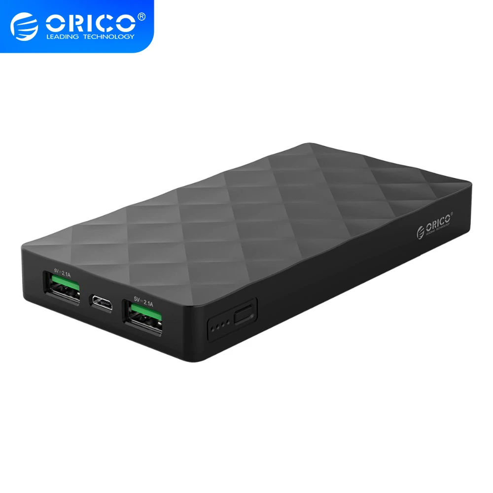 Портативный внешний аккумулятор ORICO с двойным выходом 10000 мАч для планшета Xiaomi
